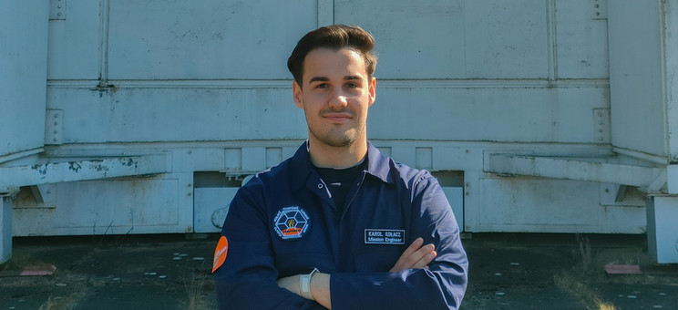 Karol Kołacz, student lotnictwa i kosmonautyki w analogowej misji kosmicznej M3.25 Terminus,