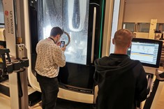 Od lewej: inż. Ł. Dubiel, T. Wojtanek, 